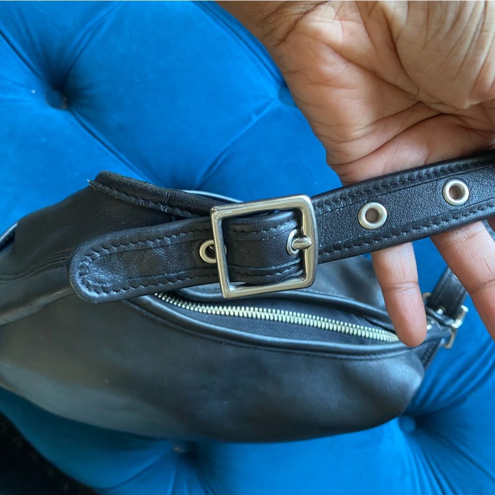 COACH VINTAGE LEGACY BLACK LEATHER BAG - Picture 7 of 13